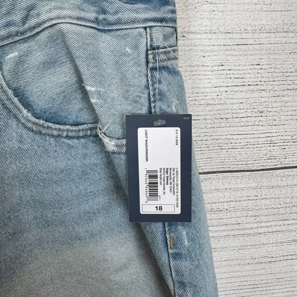 Universal Thread Plus Size Mid-Rise 90's Baggy Denim Shorts Size 18